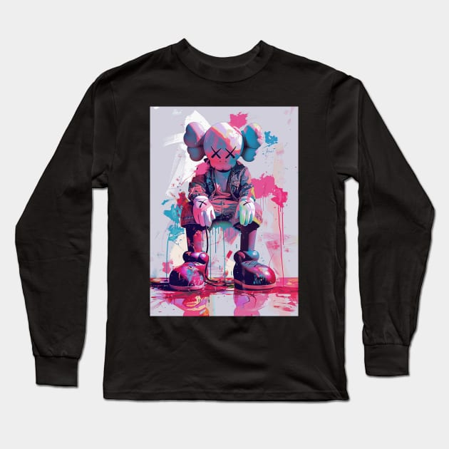 Kaws Hypebeast Duck Long Sleeve T-Shirt by CollSram